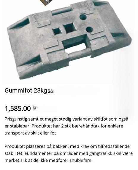 Skiltfot Muut