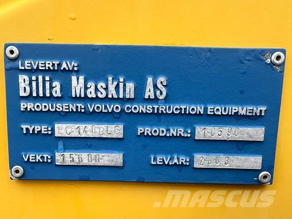 Volvo EC 140 B LC Telakaivukoneet