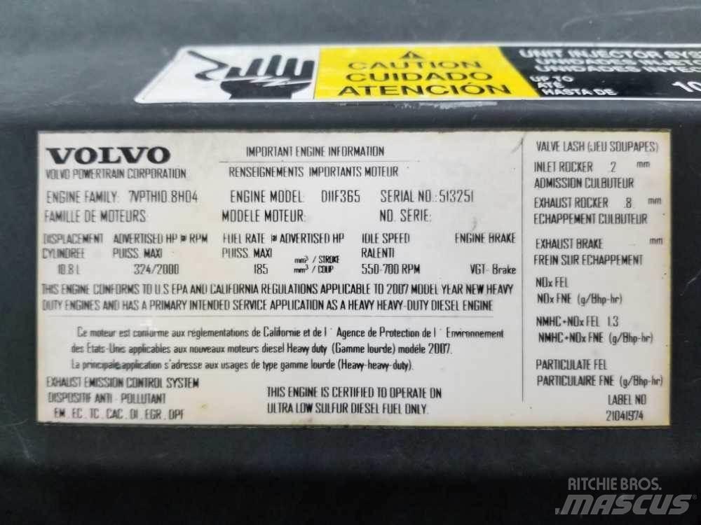Volvo D11F Moottorit