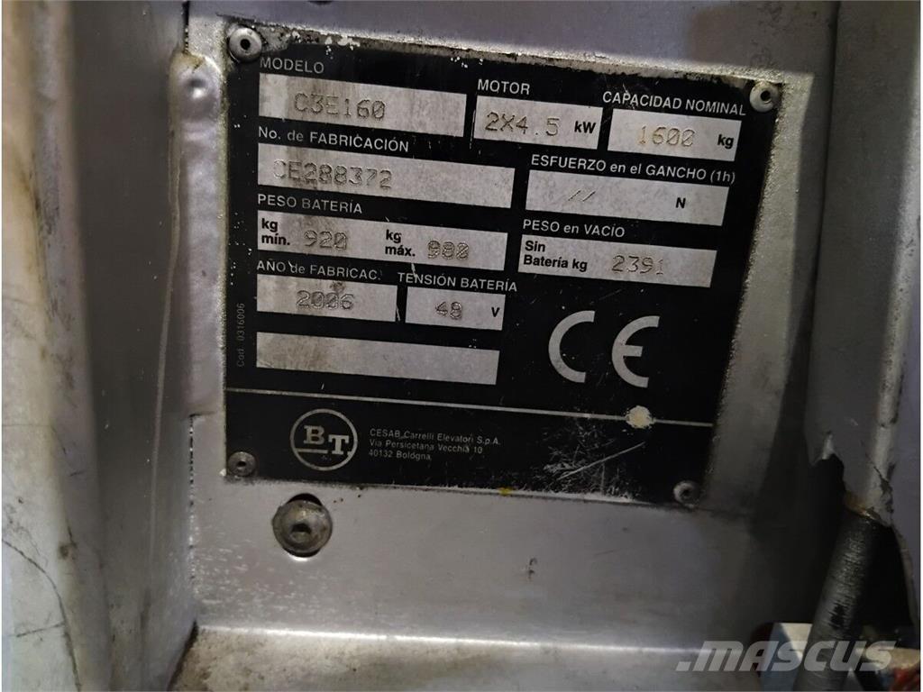 BT C3E160 Muut haarukkatrukit