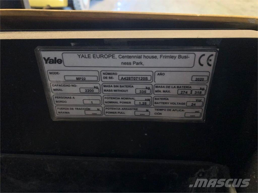 Yale MP22 Muut materiaalinkäsittelykoneet