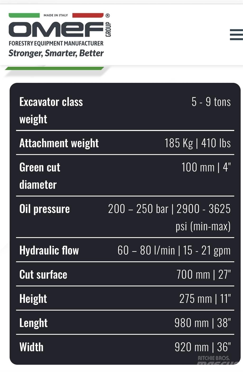  OMEF TRL-68 Metsä murskaimet