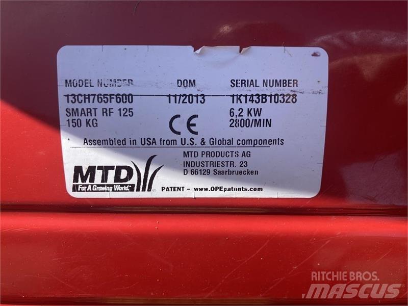 MTD RF 125 Taajamatraktorit