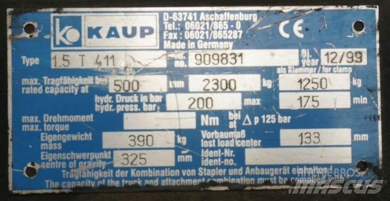 Kaup 1,5T411 Other attachments and components