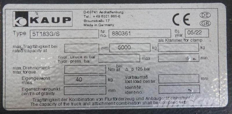 Kaup 5T183G/S Muut kiinnitettävät lisäosat ja komponentit