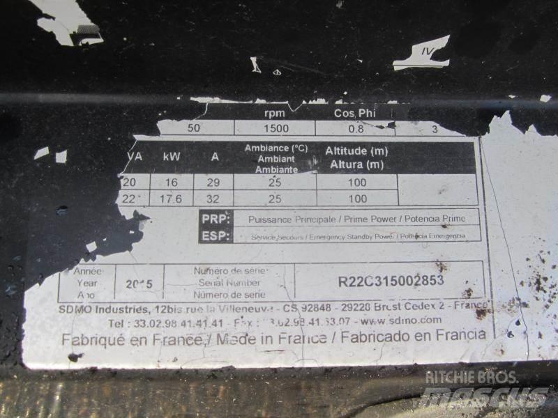 Sdmo R22 Dieselgeneraattorit