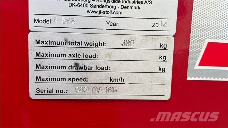 JF R 365 DS Pöyhimet ja haravat