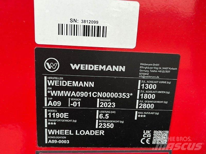 Weidemann 1190E Liukuohjatut kuormaajat