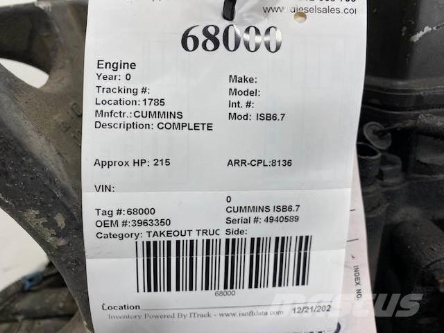 Cummins ISB6.7 Moottorit