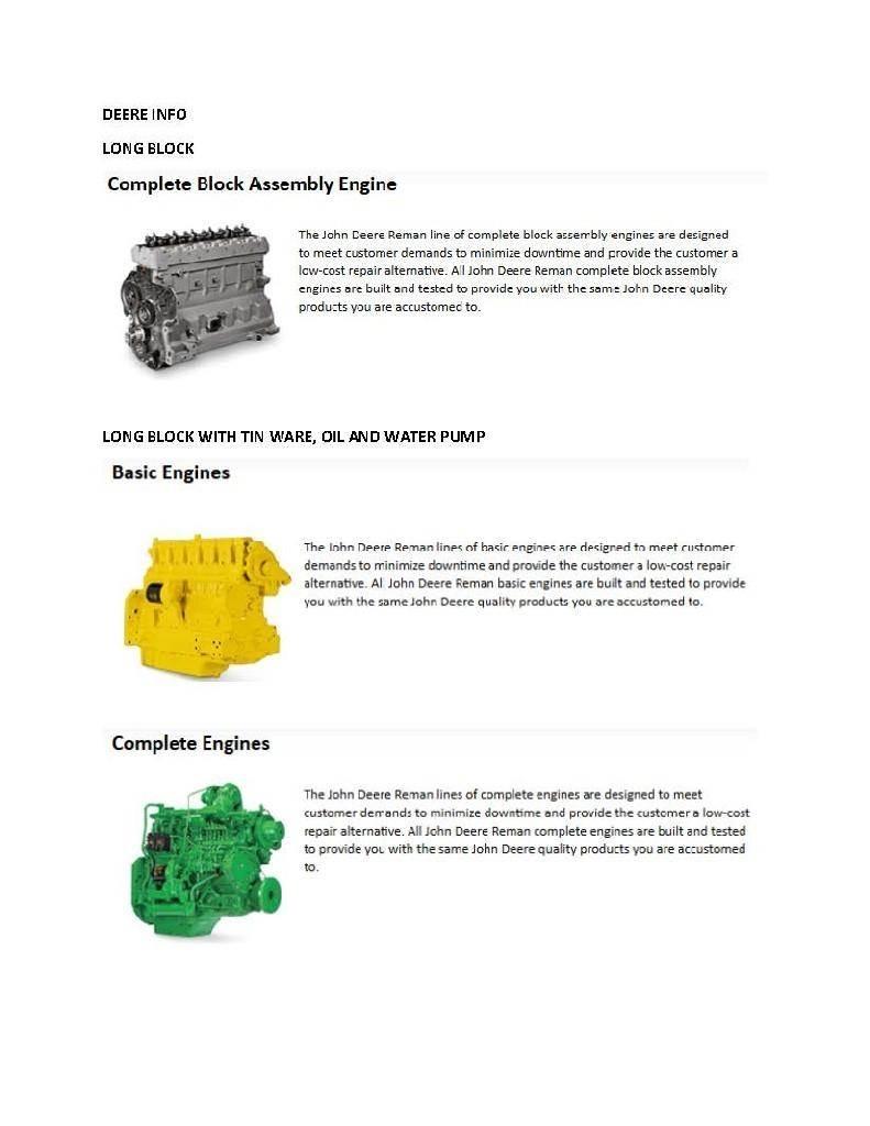 John Deere 6414 Moottorit