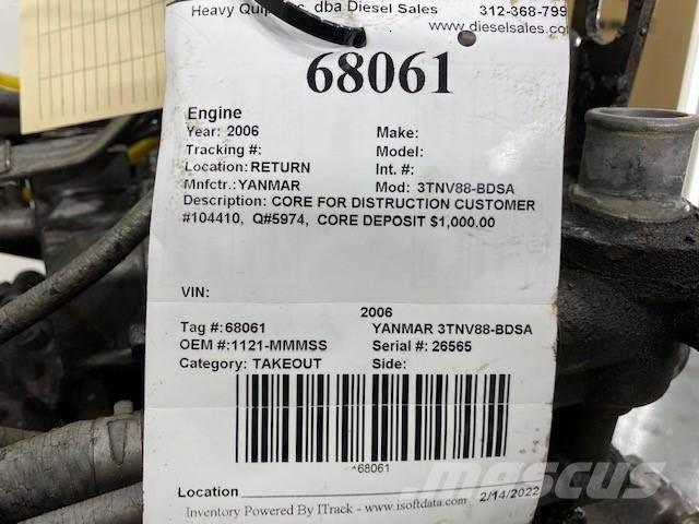 Yanmar 3TNV88-BDSA Moottorit