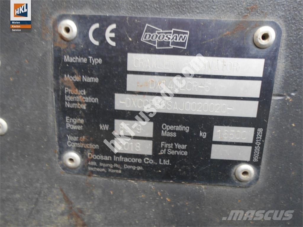 Doosan DX 140 LCR-5 Telakaivukoneet