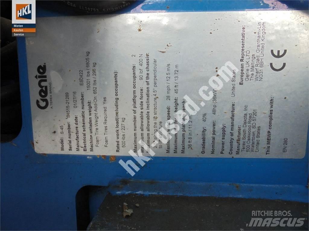 Genie S 45 Muut koneet