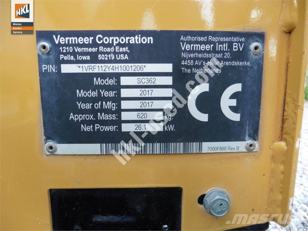 Vermeer SC 362 Muut koneet