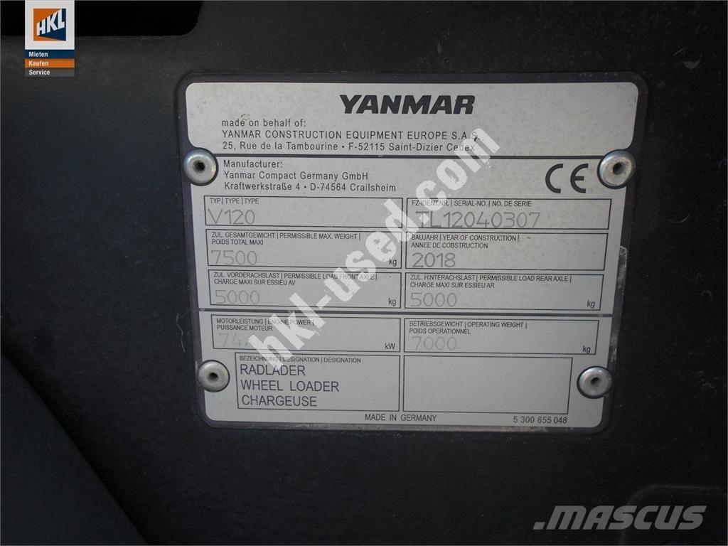 Yanmar V 120 Pyöräkuormaajat
