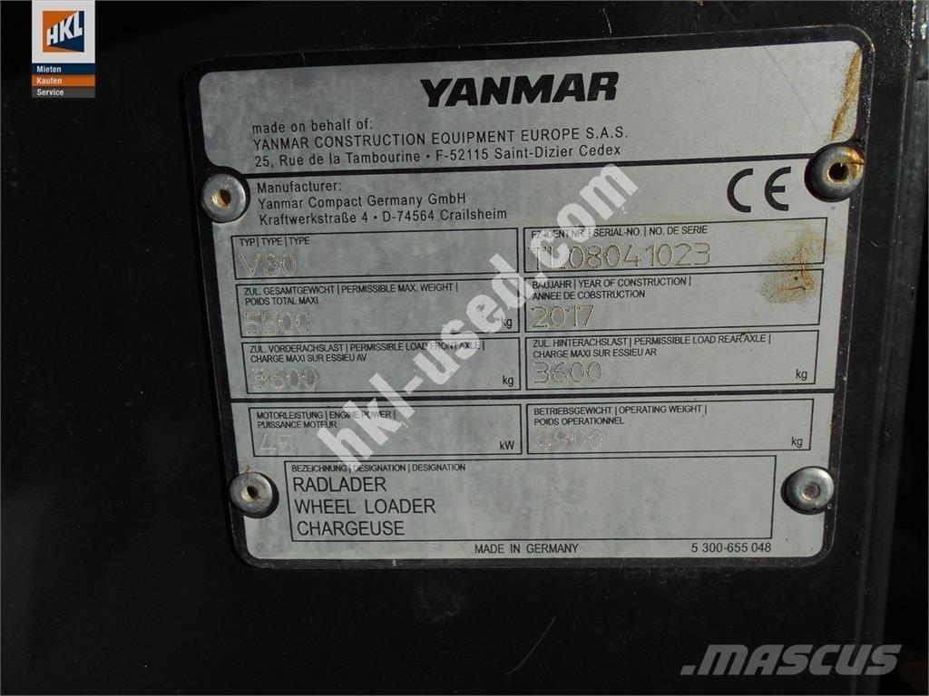 Yanmar V 80 Pyöräkuormaajat