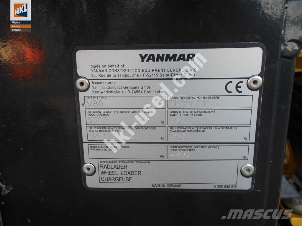 Yanmar V 80 Pyöräkuormaajat