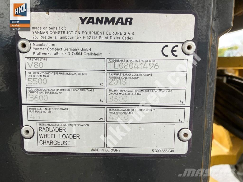 Yanmar V 80 Pyöräkuormaajat