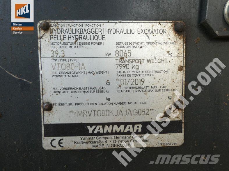 Yanmar VIO 80-1 Minikaivukoneet < 7t