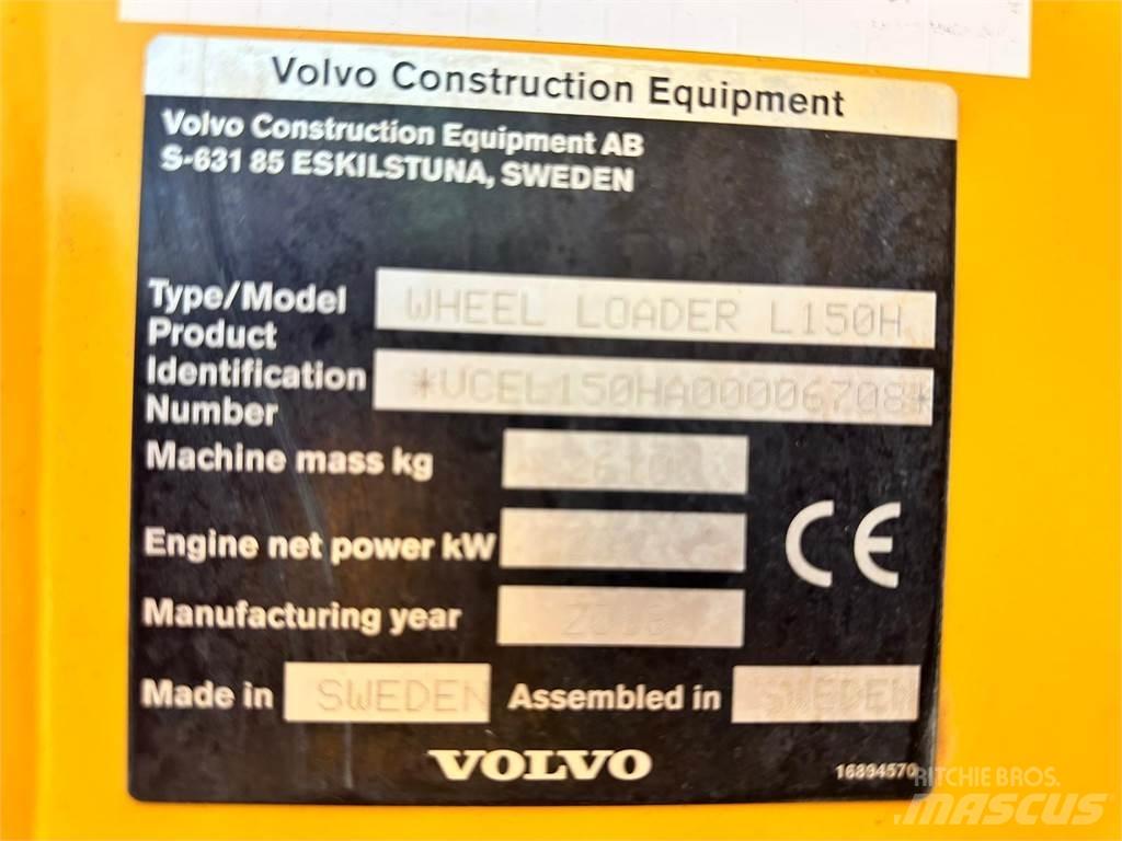  2018 Volvo L150H Pyöräkuormaajat