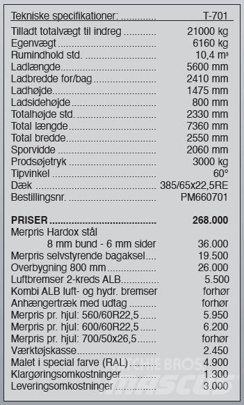 Pronar T-701 Muut ympäristökoneet