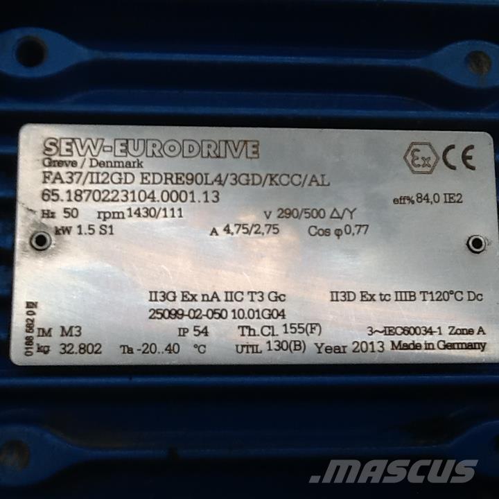  1,5 kW SEW E-Motor Moottorit