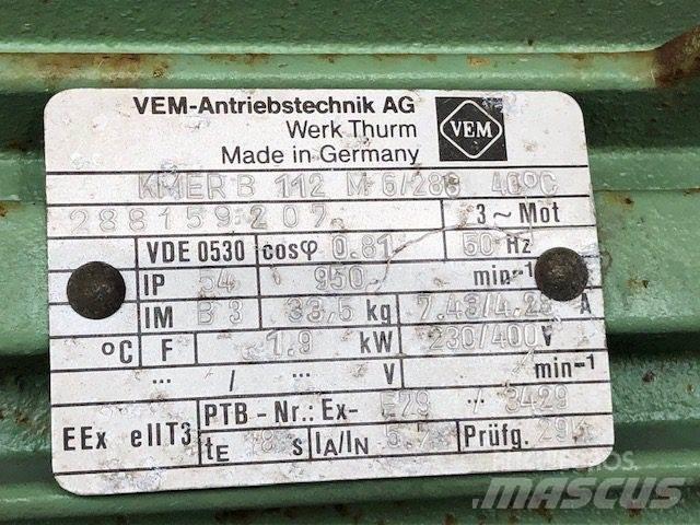  1,9 kW VEM E-Motor Moottorit