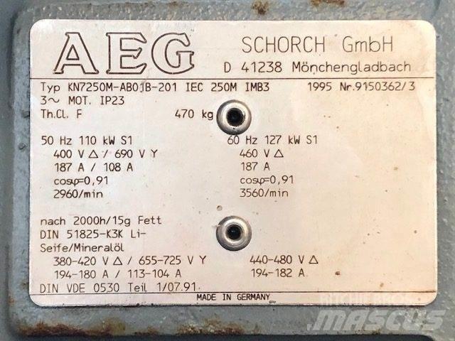  110/127 kW AEG E-Motor Moottorit