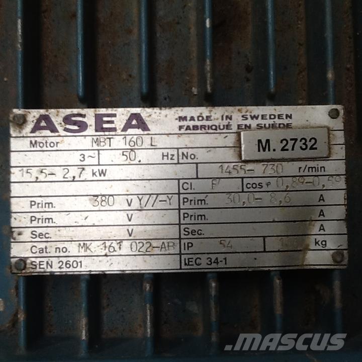  2,7 kW Asea E-Motor Moottorit