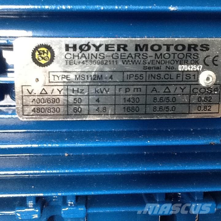  4,0 kW Høyer E-Motor Moottorit