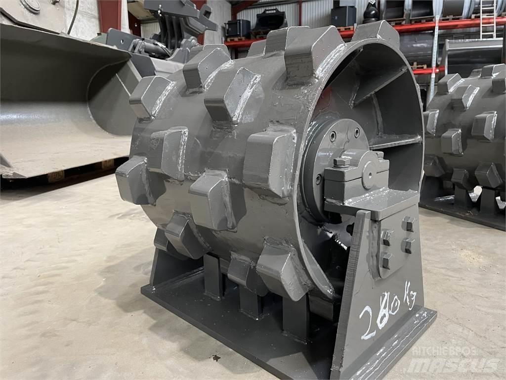  450 mm kompaktorhjul Kumipyöräjyrät