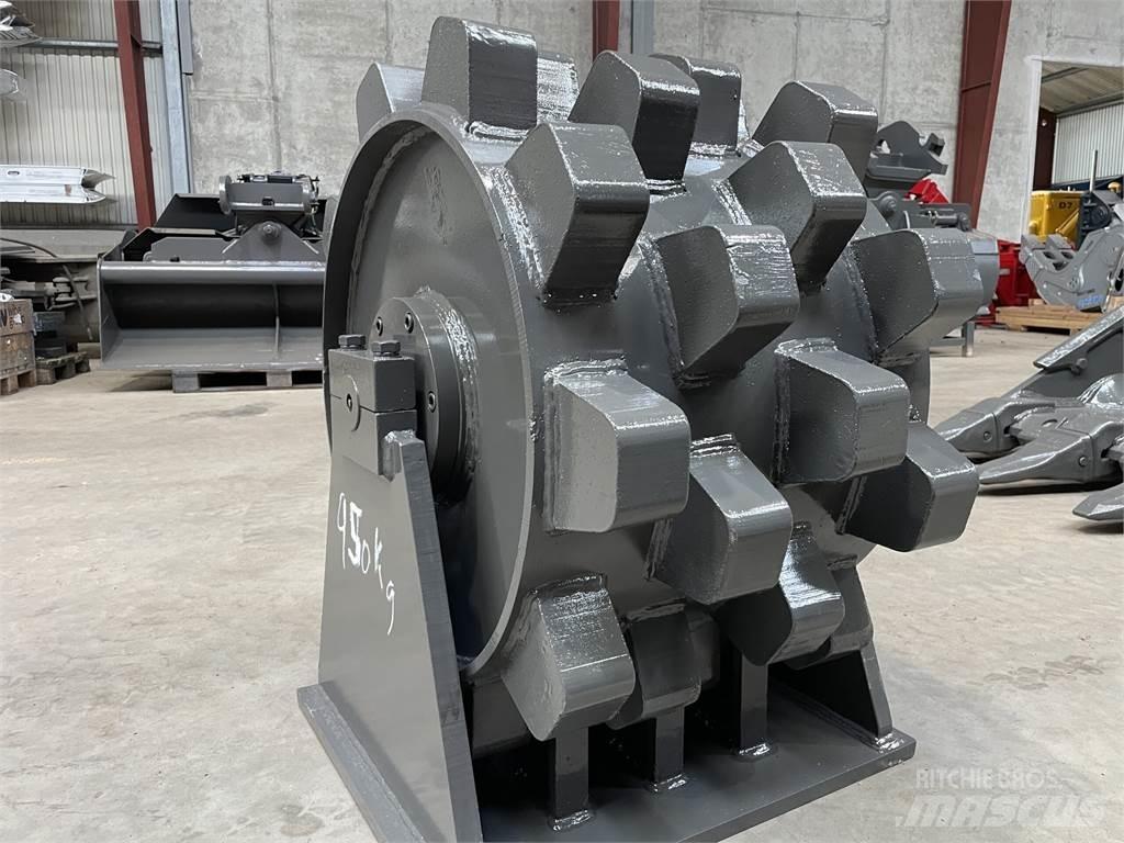  570 mm kompaktorhjul Kumipyöräjyrät
