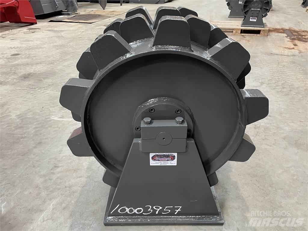 570 mm kompaktorhjul Kumipyöräjyrät