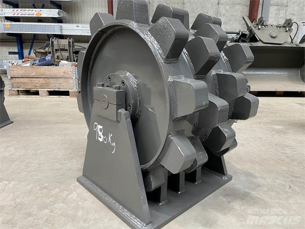  570 mm kompaktorhjul Kumipyöräjyrät