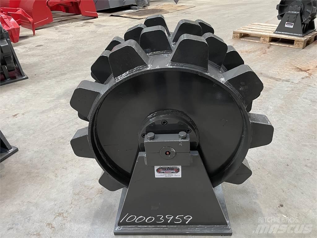  570 mm kompaktorhjul Kumipyöräjyrät