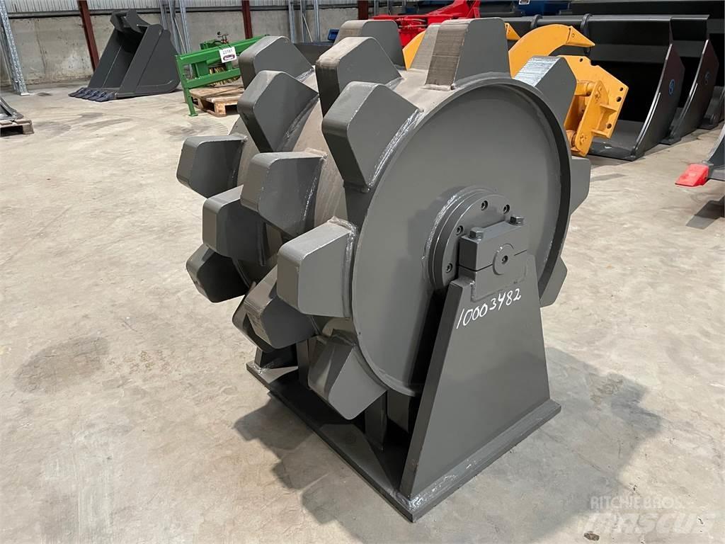  650 mm Kompaktorhjul Kumipyöräjyrät
