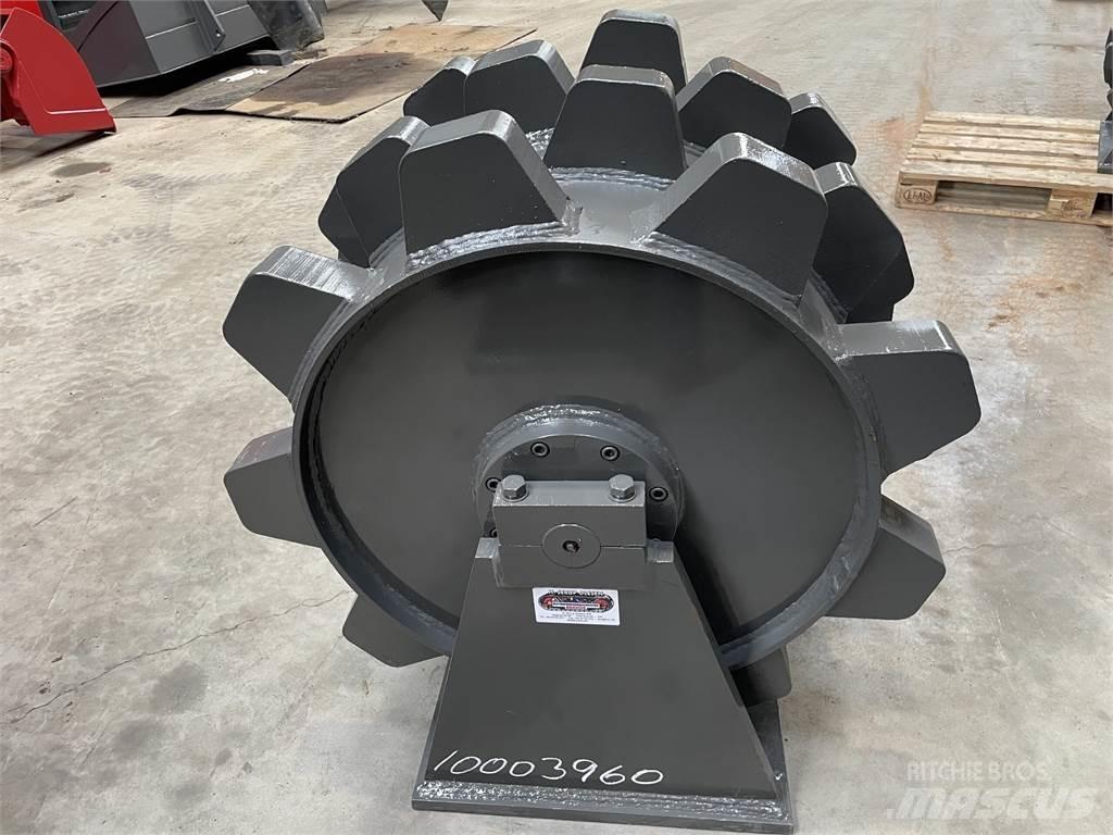  650 mm kompaktorhjul Kumipyöräjyrät