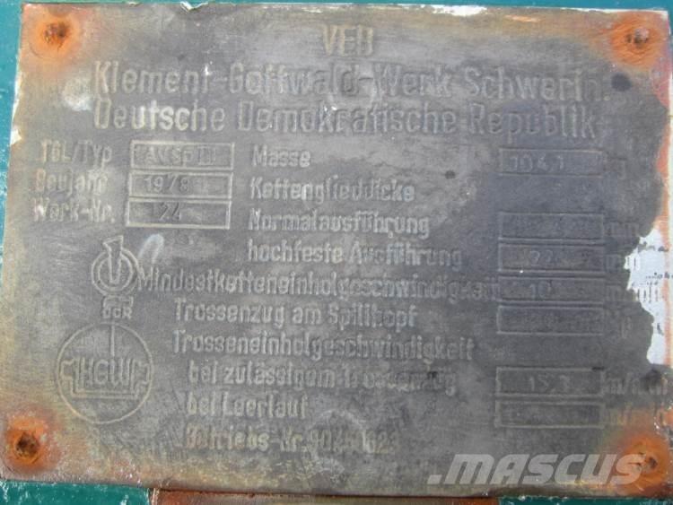  Capstan spil VEB 1AVSP3 Vinssit, nostolaitteet ja materiaalinostimet