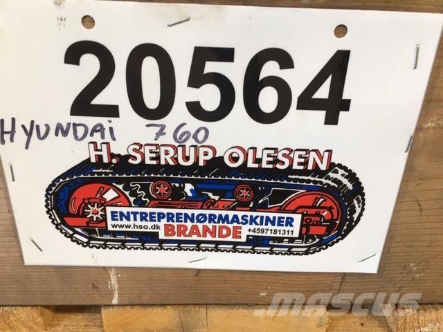  Dele ex. Hyundai HL760-3 Hydrauliikka