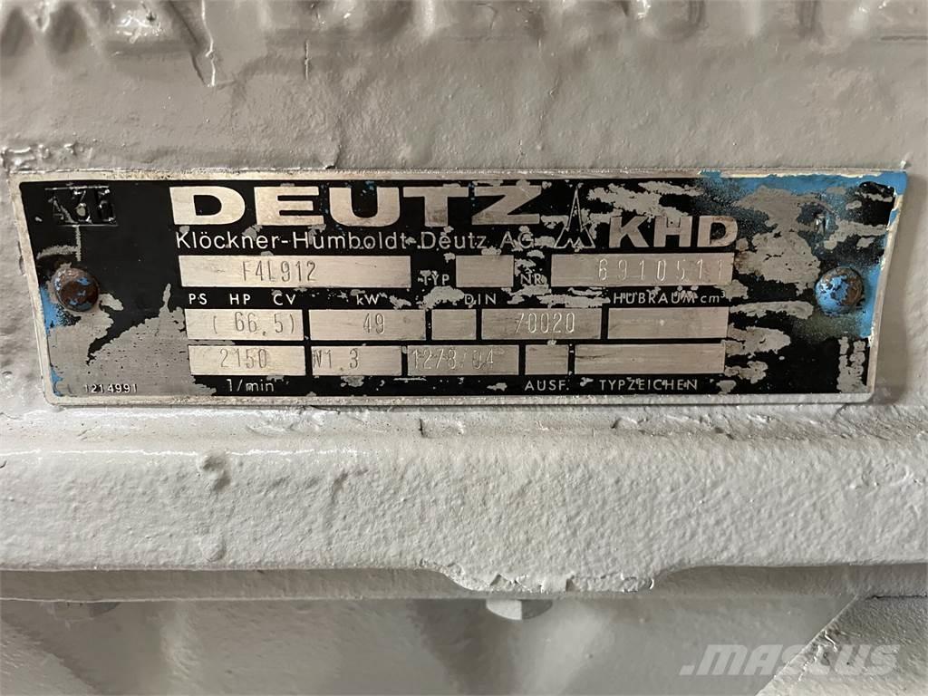 Deutz F4L 912 motor Moottorit