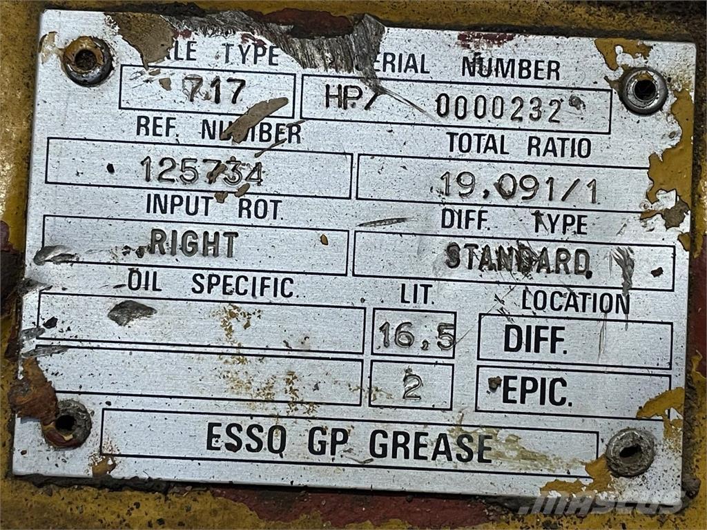  Frontaksel ex. Hydrema 906 Akselit