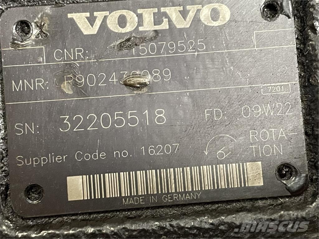  Hydr. pumpe ex. Volvo L120F Hydrauliikka