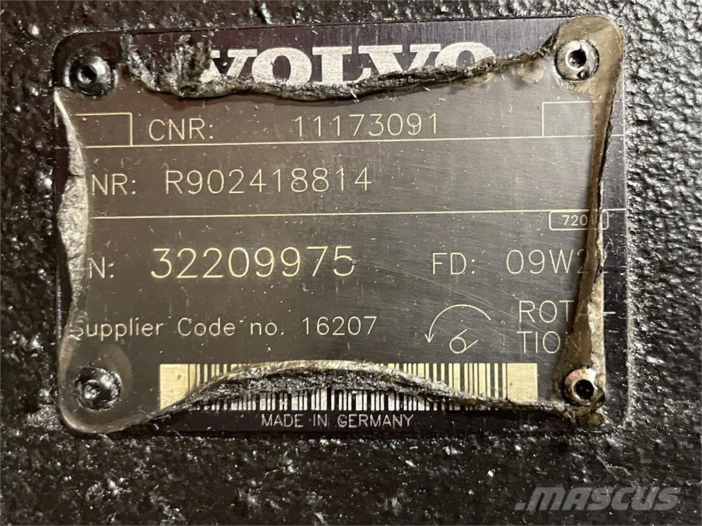  Hydr. pumpe ex. Volvo L120F Hydrauliikka