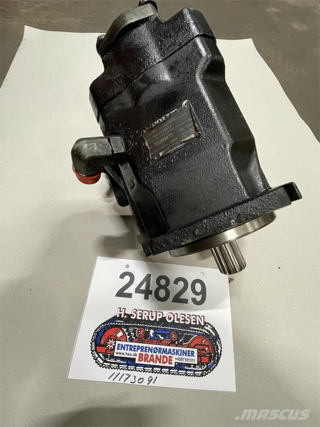  Hydr. pumpe ex. Volvo L120F Hydrauliikka