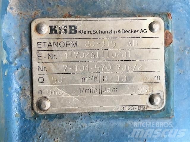 KSB 80 315 NB Pumper - 2 stk. Vesipumput