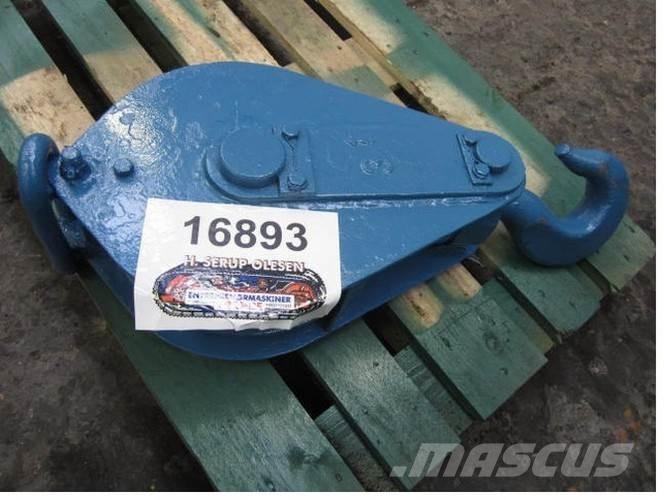  Løftekrog - 3 ton - 1 wirehjul Nosturien osat ja lisävarusteet