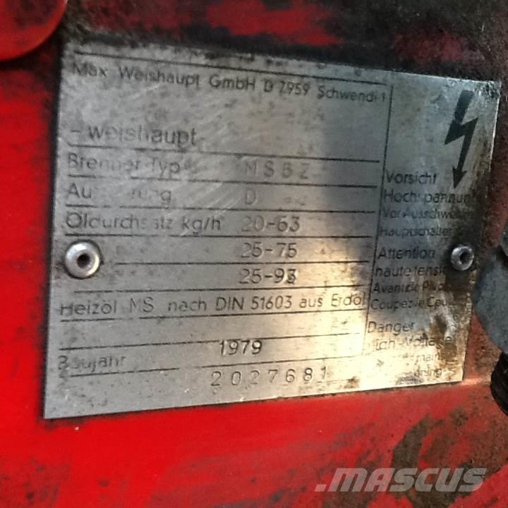  Oliefyr Weishaupt Muut