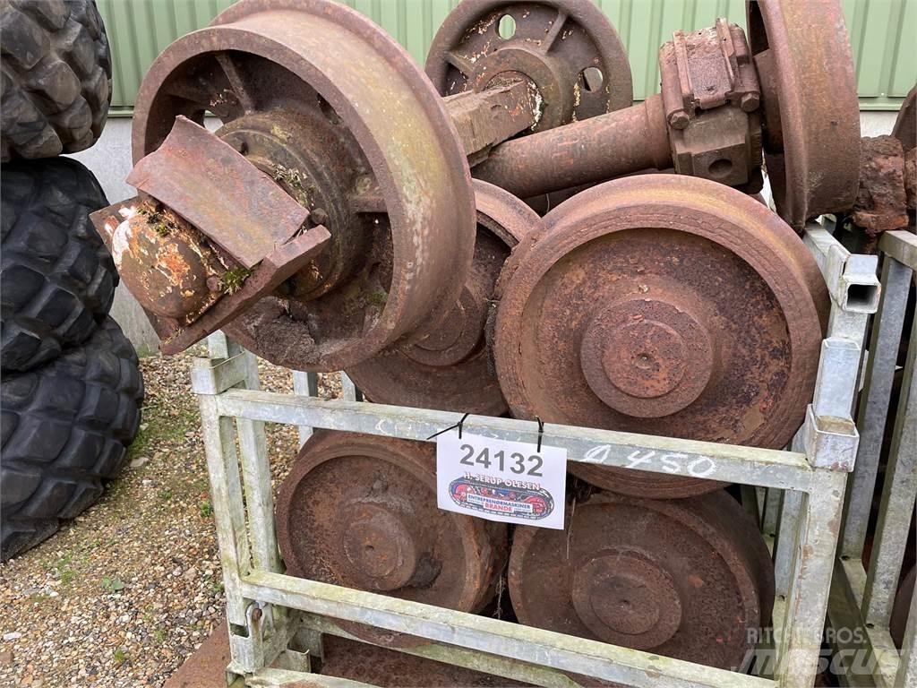  Skinnehjul ø450 mm + flange Renkaat ja vanteet