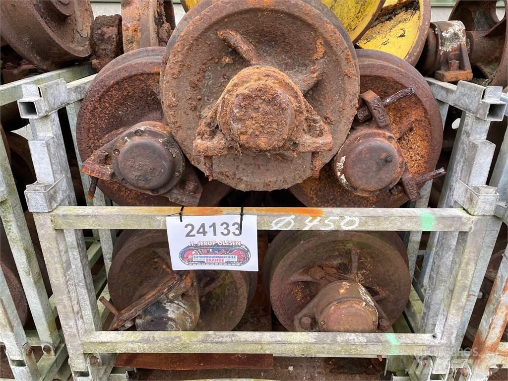  Skinnehjul ø450 mm + flange Renkaat ja vanteet