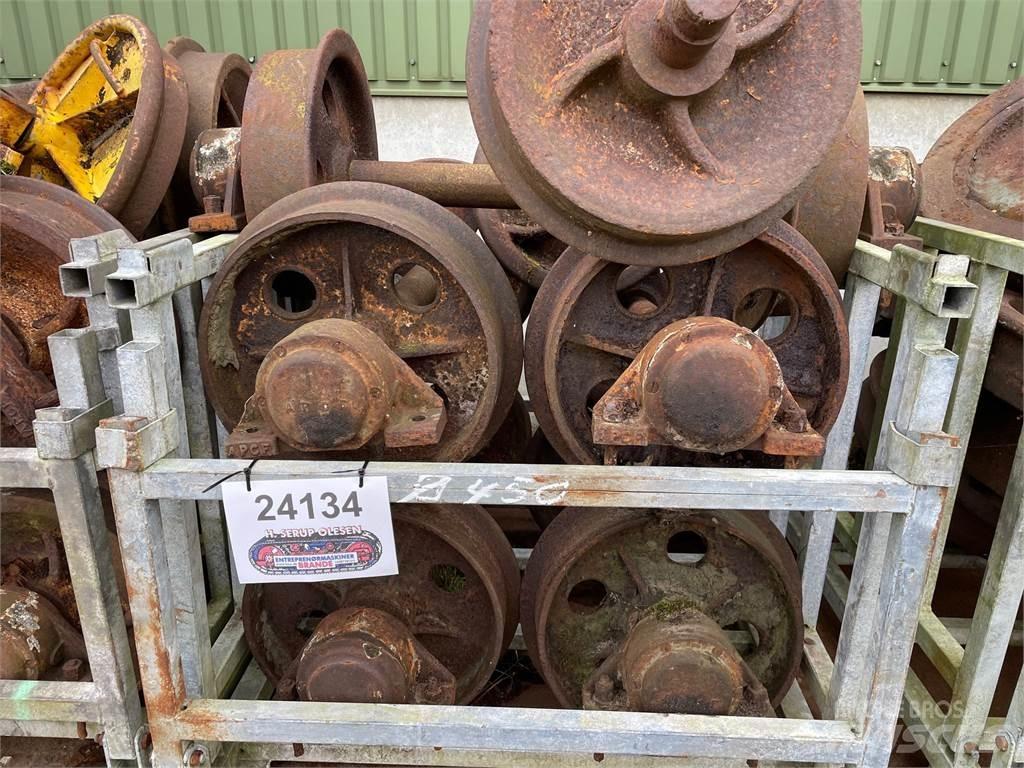  Skinnehjul ø450 mm + flange Renkaat ja vanteet